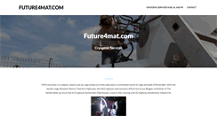 Desktop Screenshot of future4mat.com